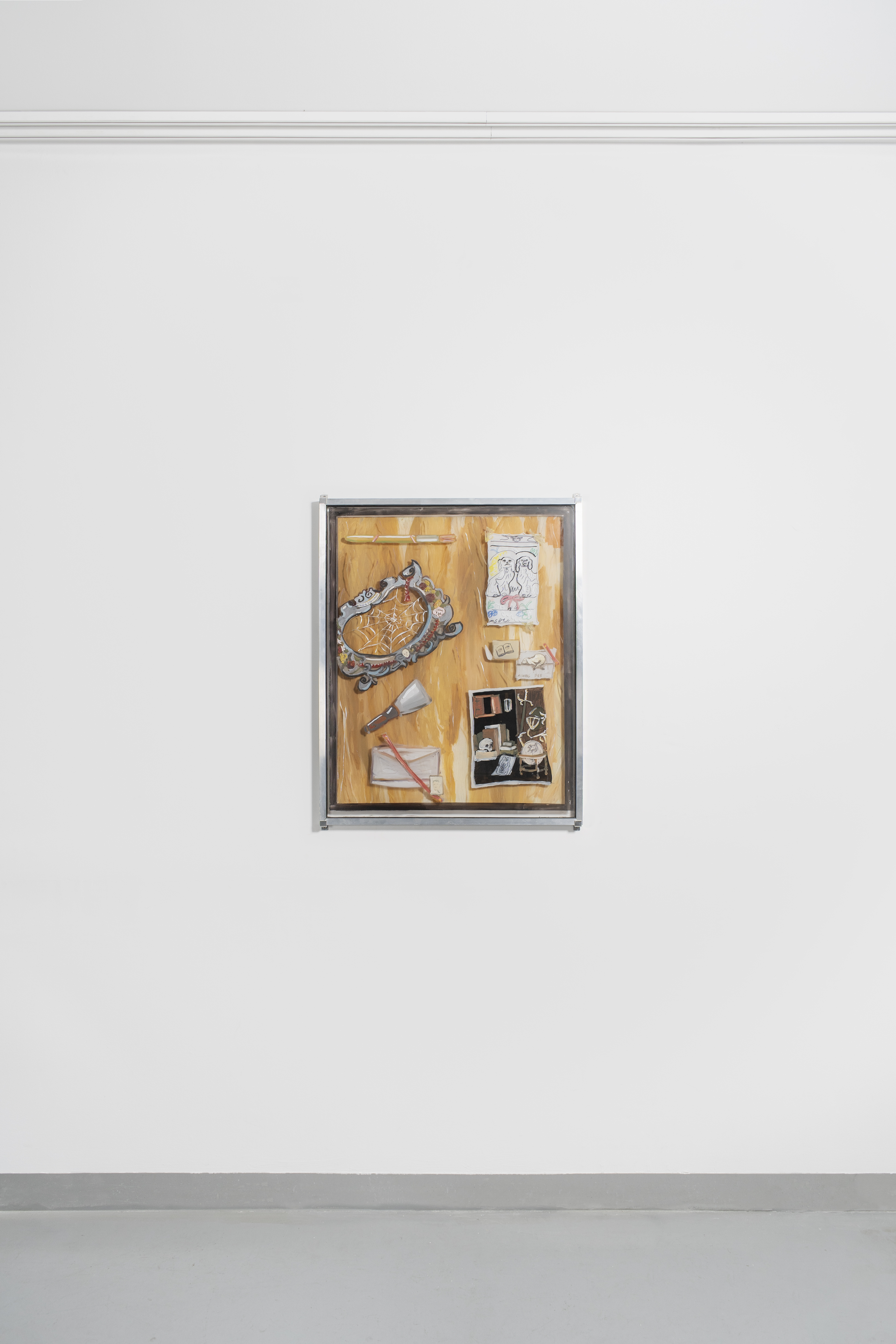 Quod Libet, 2025, oil on glass, aluminum frame, 90x110cm 📸 ©ArtWorks