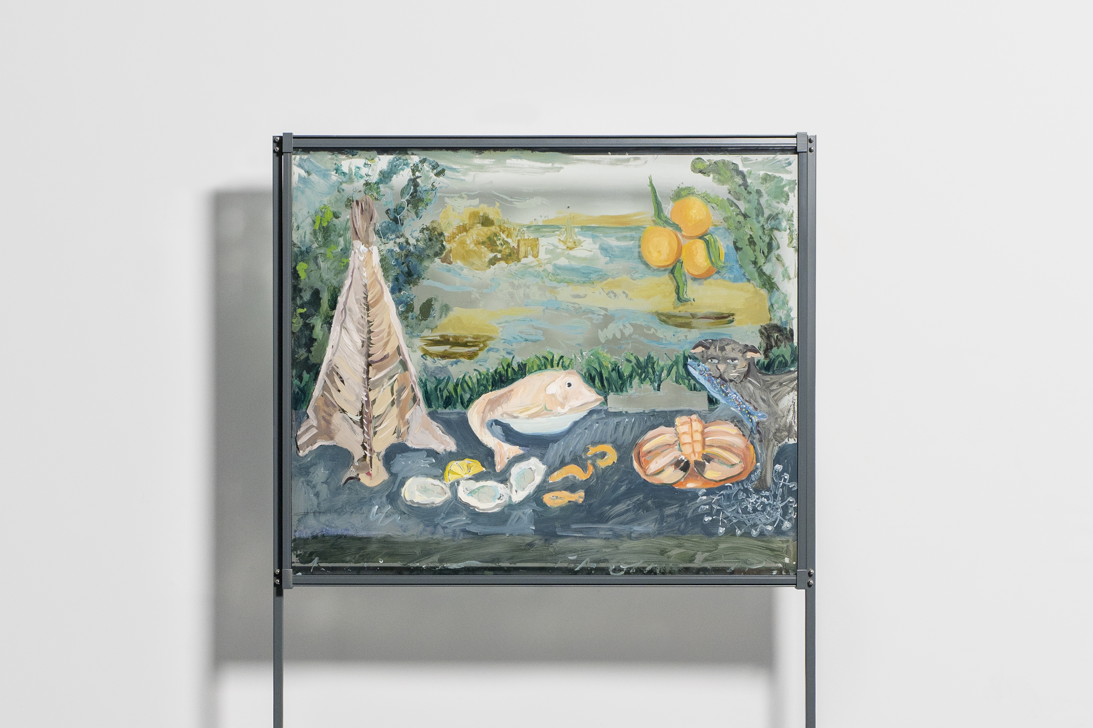 Spring, 2025, oil on glass, steel structure, 197x111x51cm 📸 ©ArtWorks