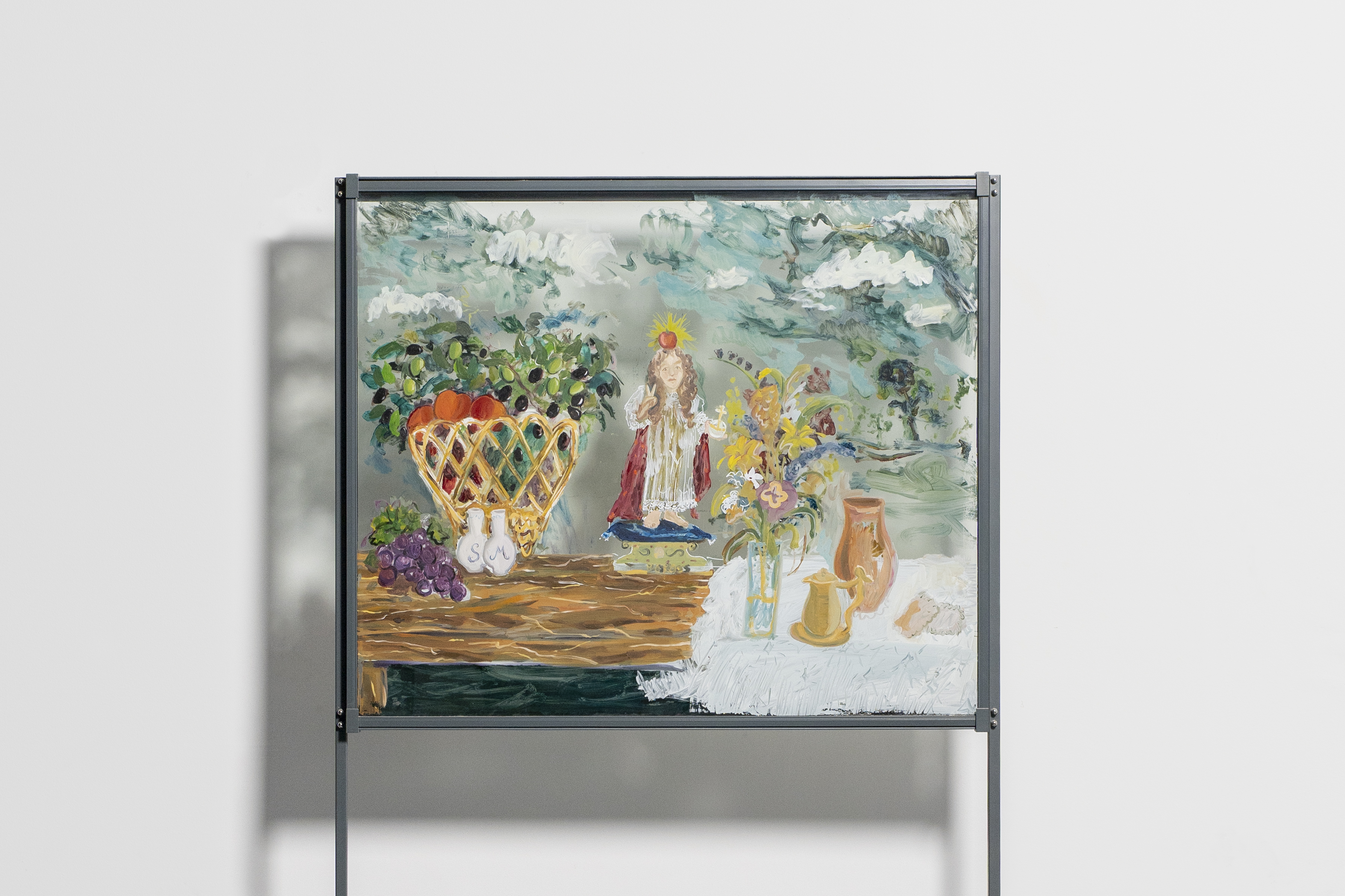 Autumn, 2025, oil on glass, steel structure,197x111x51cm 📸 ©ArtWorks