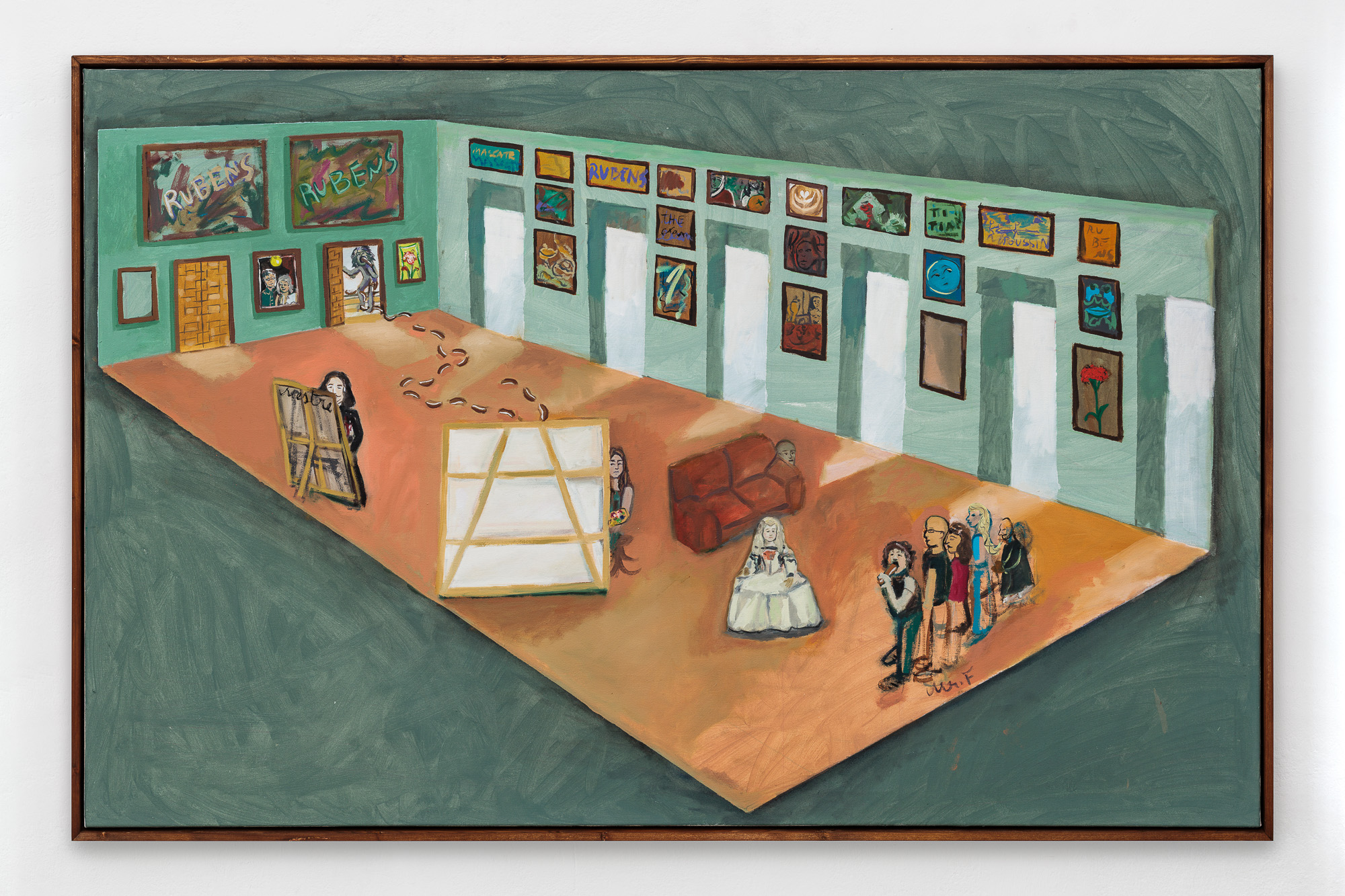 The Exam (Saturn return), oil and acrylic on canvas, artist’s frame, 90x140cm, 2024 📸 Manuel Carreon Lopez
