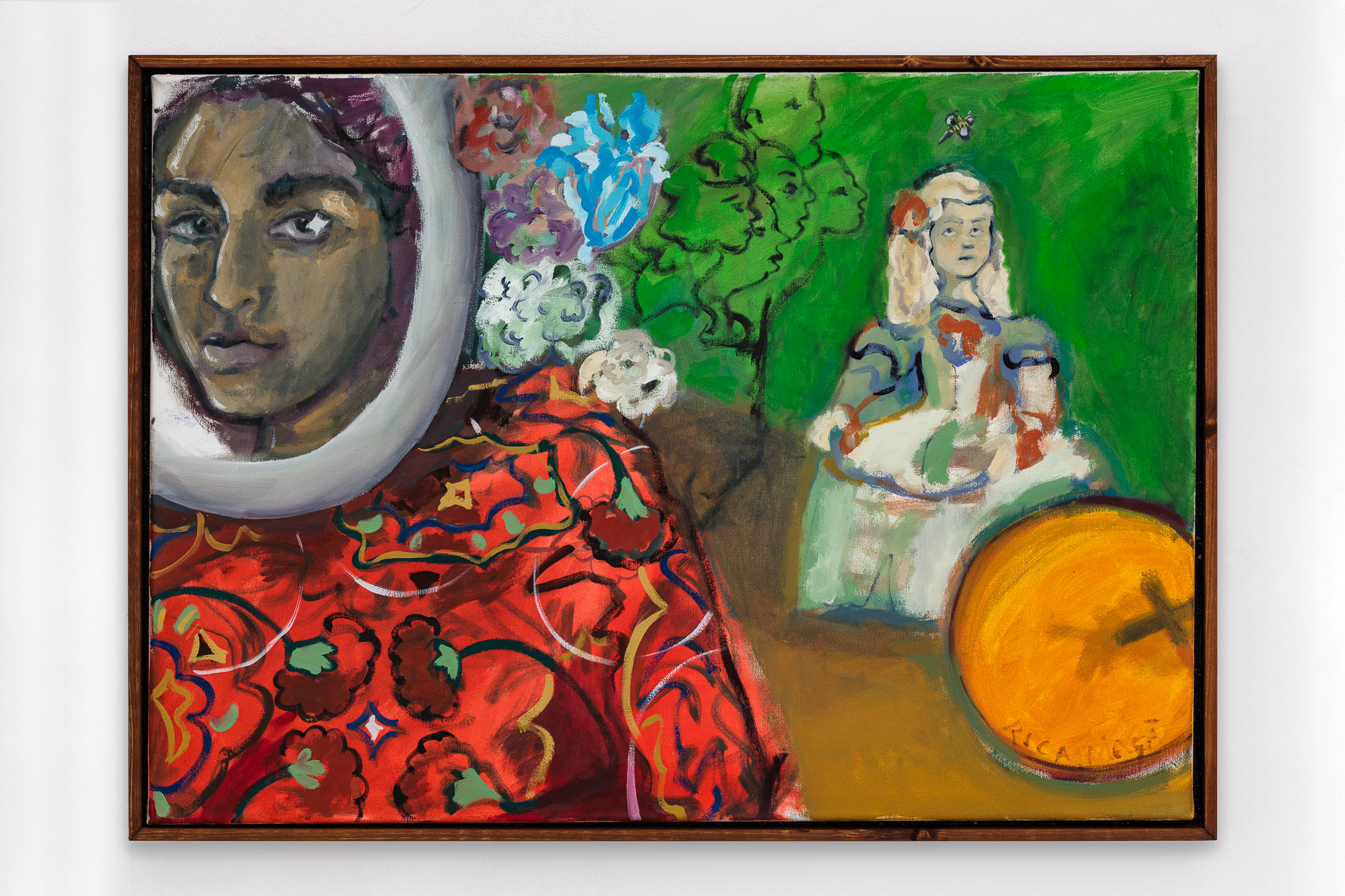Still Life with a Mirror, oil on canvas, artist’s frame, 50x70cm, 2024 📸 Manuel Carreon Lopez