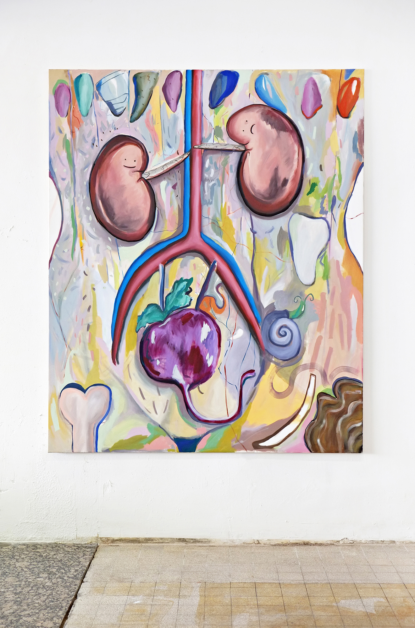 Kidneys are Rad, 2020, oil on canvas, 145x170cm
